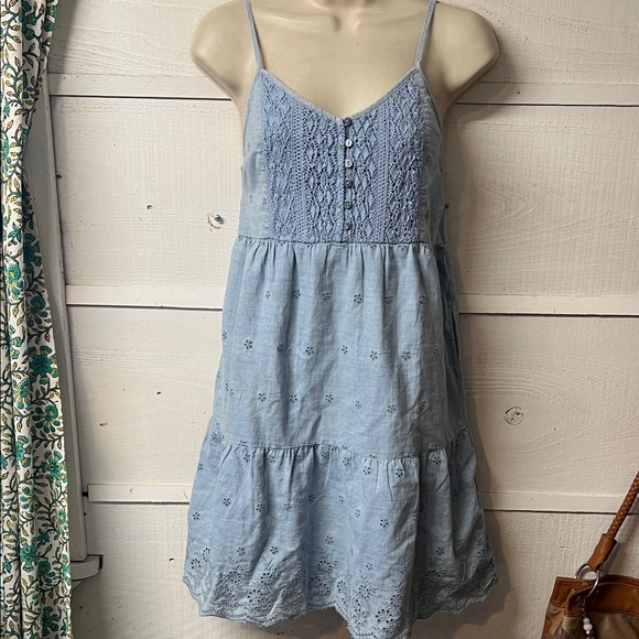 Levi's Dresses & Skirts - Levi's Light Blue Lace Mini Dress